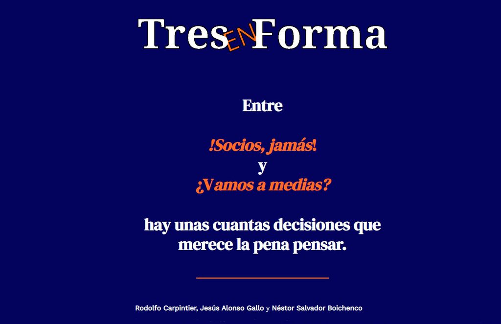 Tres en Forma Dios dijo socios no hermanos